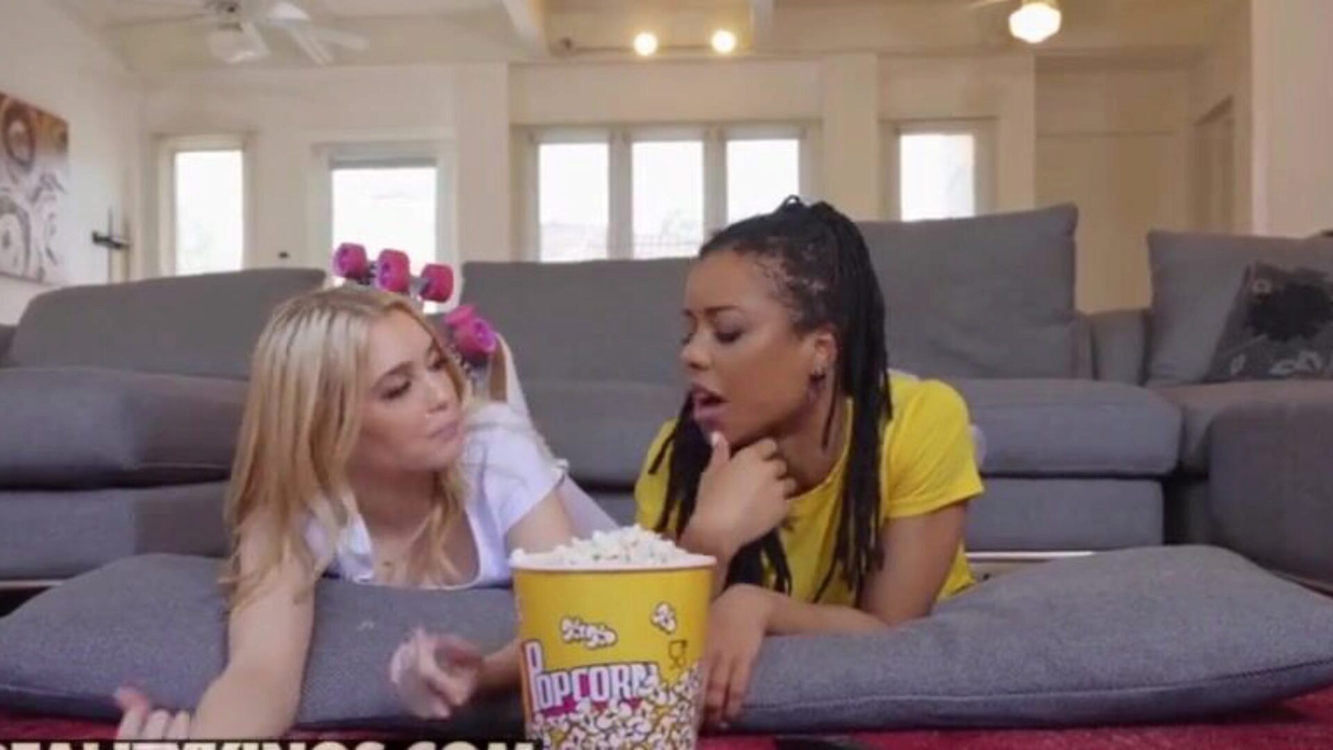 small orb Ebony and milky legal age teenager bbfs share 10-Pounder at clip - Reality Kings