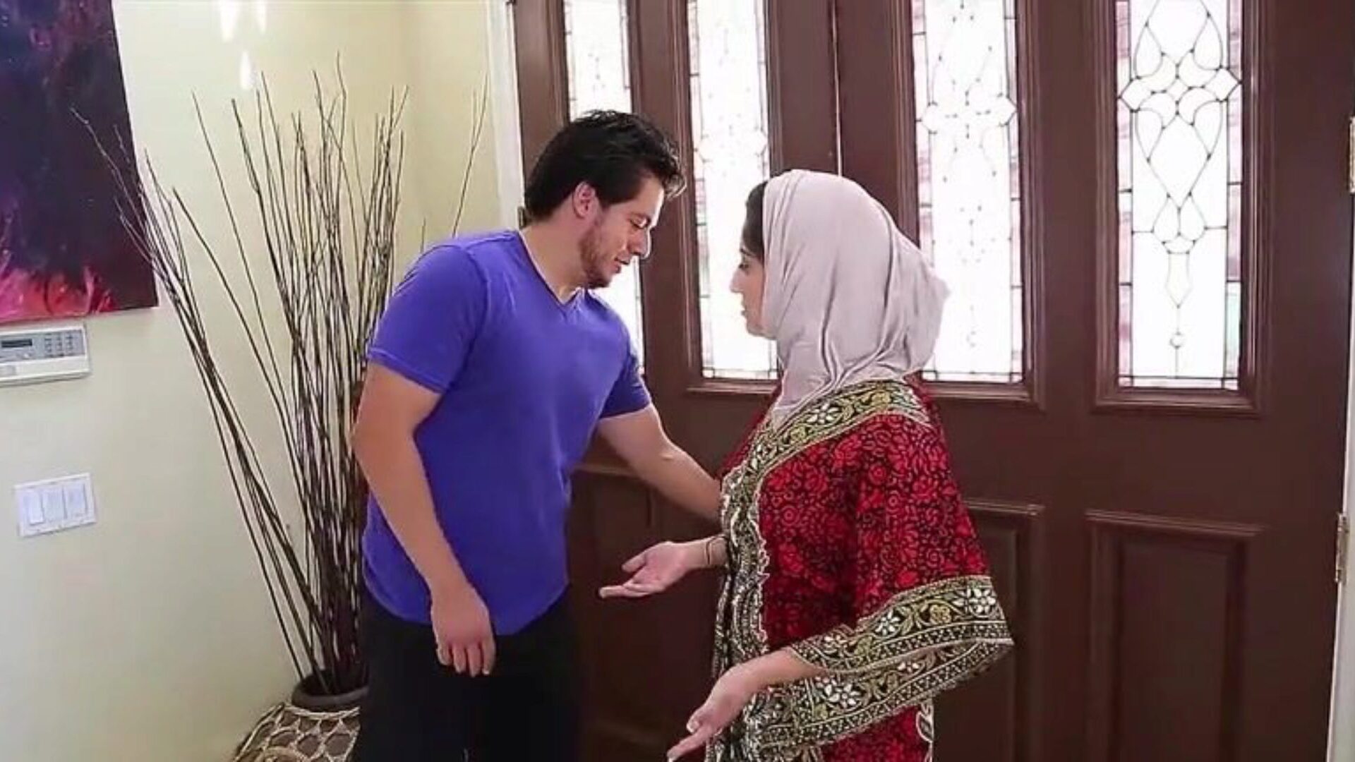 eeeboi.com - Arabic Hottie Nadia Ali Tastes White Nadia Ali is an Arabic doll going door to door expecting to receive greater amount people to display up to her event That Babe stumbled via a lustful guy and figured this sweetheart might as well ravage his brains out just to watch what banging a milky fellow is like