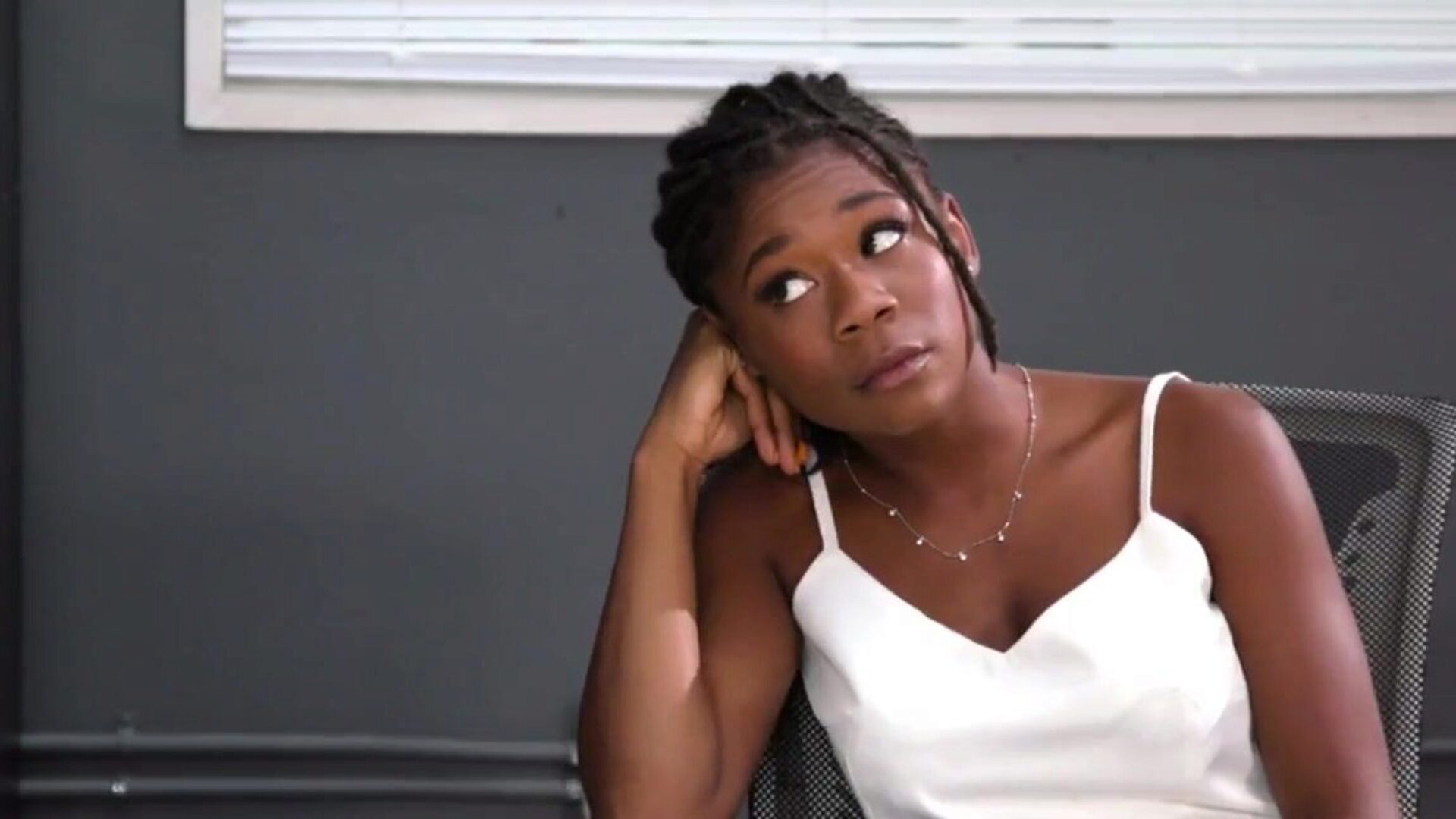 Interracial Lesbian Sex With Beautiful Busty Babes As the heat builds, Hazel's naughty nature takes over as this babe slides under the table and starts gobbling Gianna's vagina out.